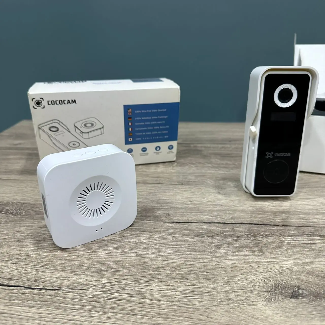 VIDEOPHONE SANS FIL COCOCAM J7-W WIFI SMART SECURITY CAMERA FULL HD AUDIO IR ANTIVOL HUMAN DETECTION APP ANDROID ET IOS